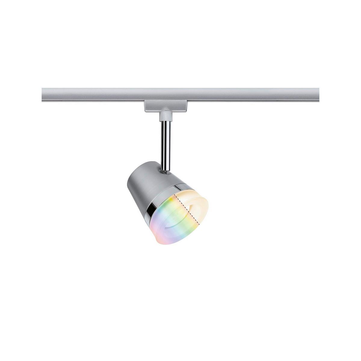Schienensystem Urail Strahler 95525 In Chromfarben, Dimmbar - Chromfarben, Basics, Kunststoff/Metall (8,5/18,5cm) - Paulmann