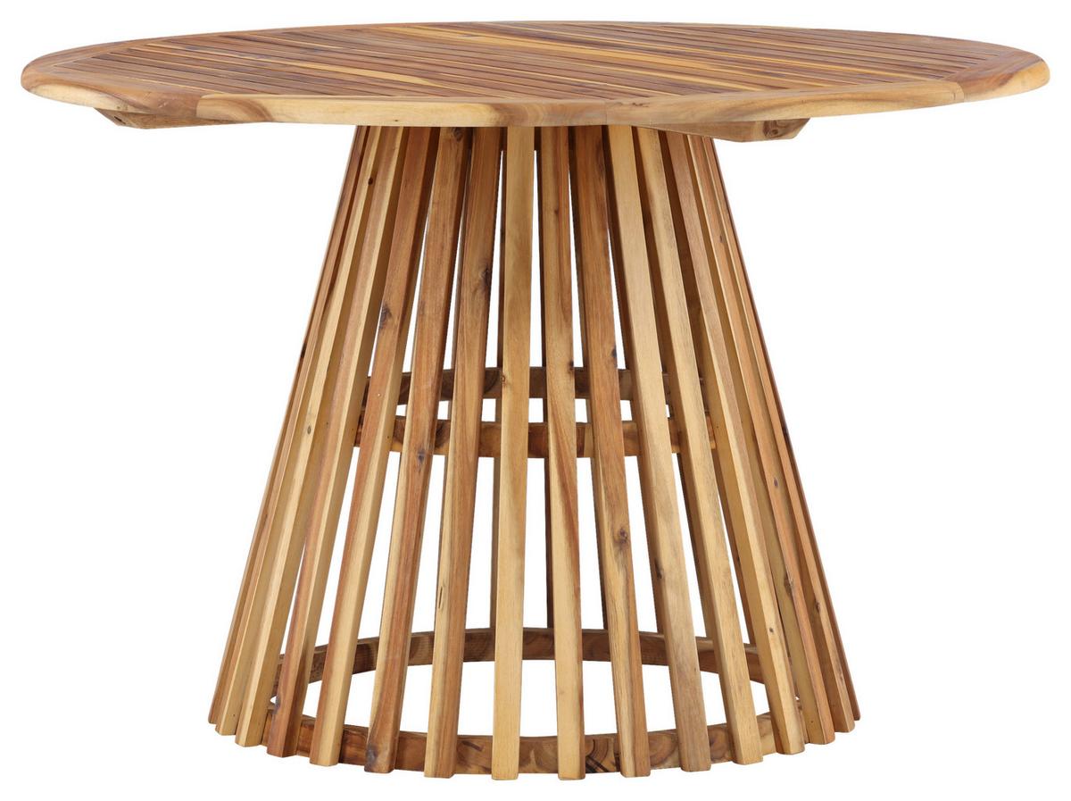 Gartentisch Lumpur Akazienholz L 120 cm - Akaziefarben, KONVENTIONELL, Holz (120/120/75cm) - Gardenson