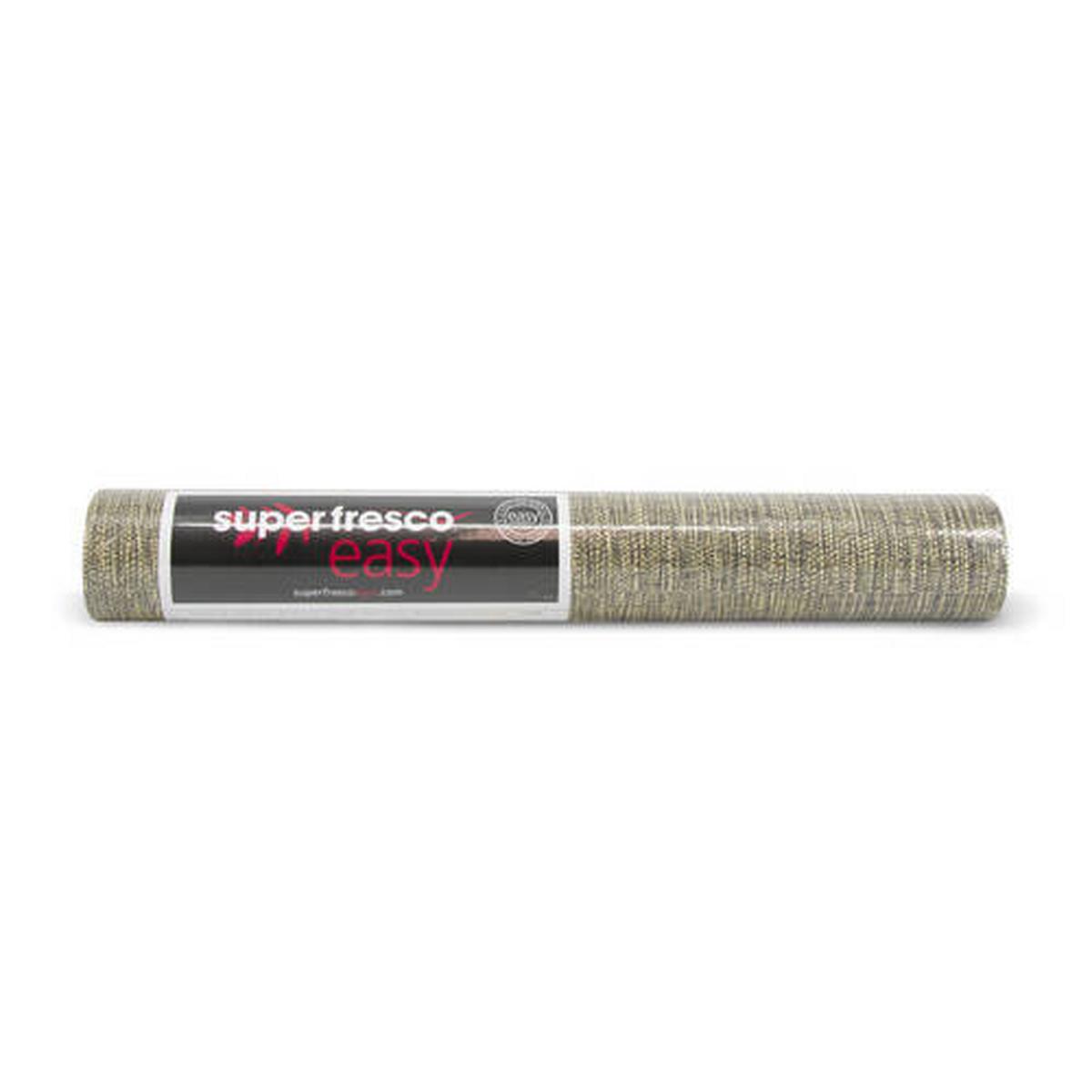 Vliestapete Grasscloth - Goldfarben, Basics, Papier/Kunststoff (52/1000cm)