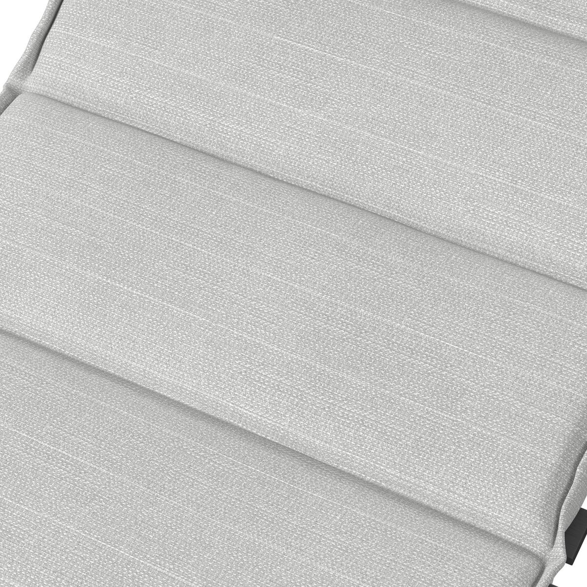 ZAHRADNÍ LEHÁTKO BELINDA - šedá/tmavě šedá, Moderní, kov/textil (180/54/70cm) - Bessagi Garden