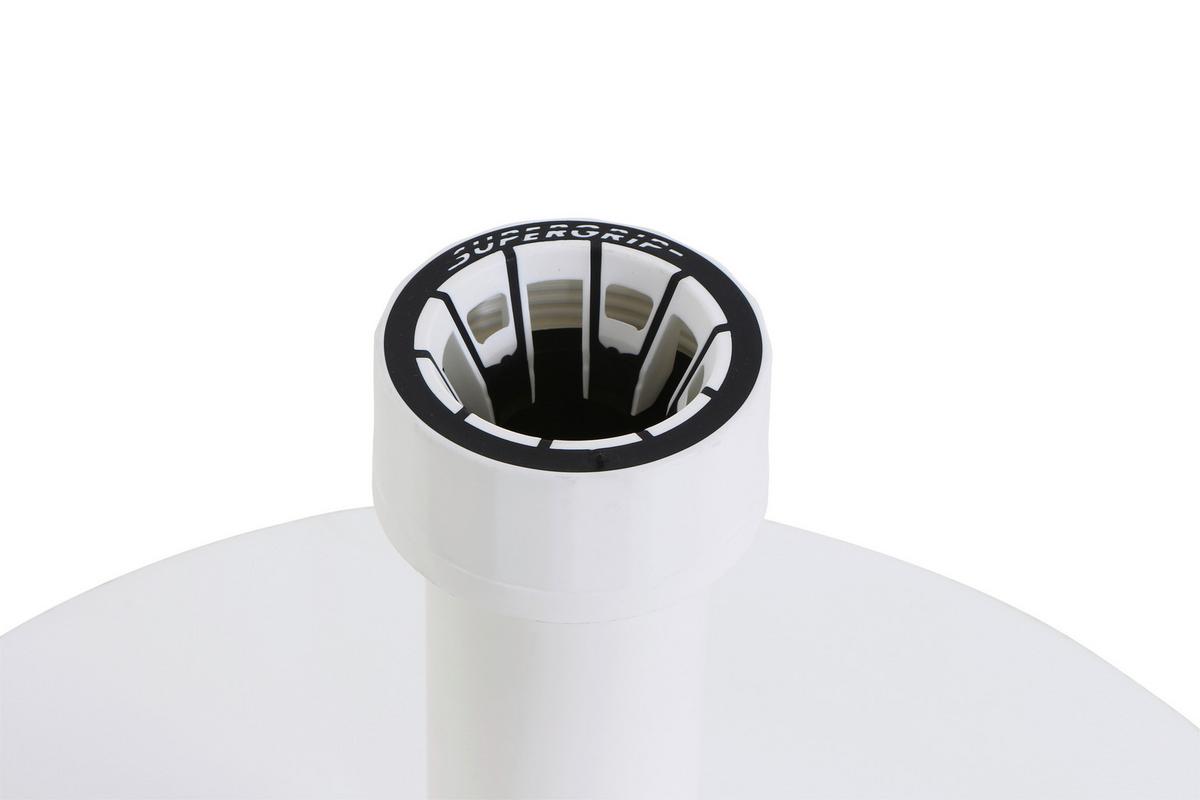 Sonnenschirmständer Beton/ Kunststoff Für Dm 2,1 - 5,4 Cm - Weiß, KONVENTIONELL, Kunststoff/Stein (40/11/40cm) - Siena Garden