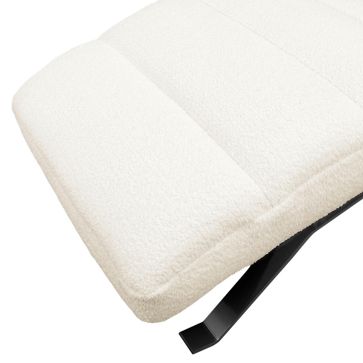 Relaxliege Swing Black Weiß B: 65 Cm - Schwarz/Weiß, Design, Textil (65/65-95/171cm) - Livetastic