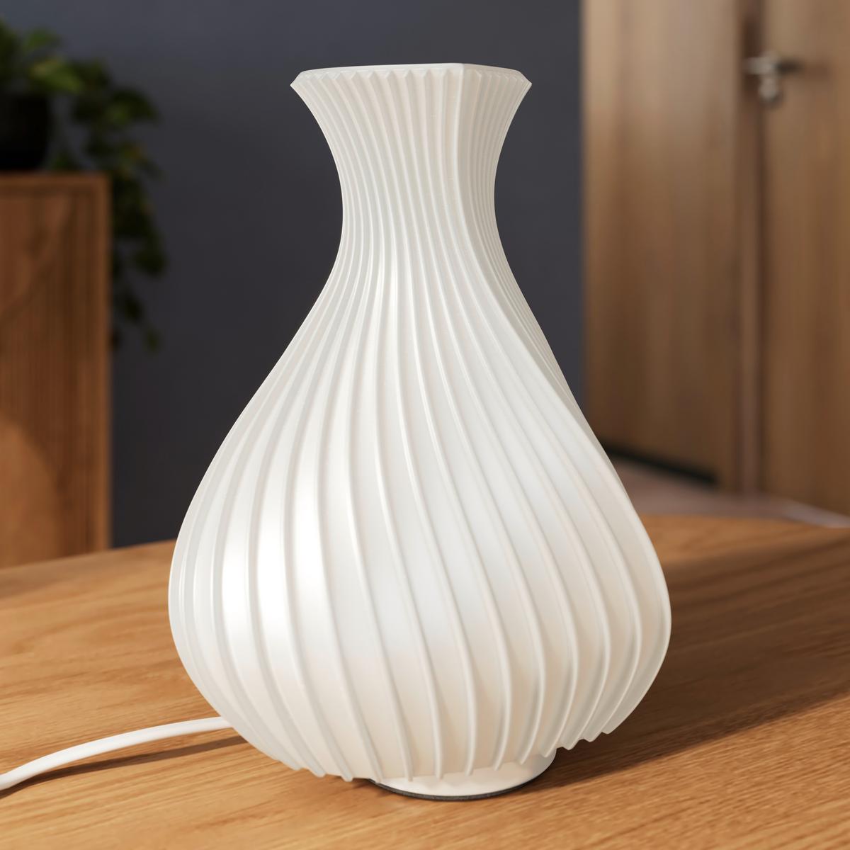 LED-TISCHLEUCHTE JOSEPHA - Weiß, Kunststoff (11,7/18,2cm) - Luca Bessoni