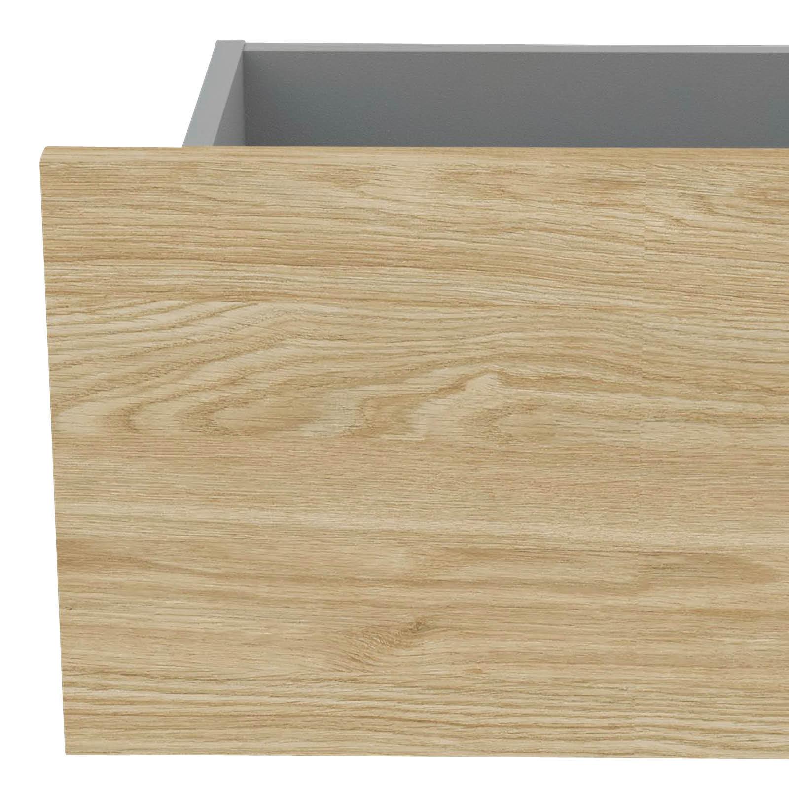 ZÁSUVKA UNIT-ELEMENTS - barvy dubu, Moderní, kompozitní dřevo (45,3/21,9/36,6cm) - Ondega