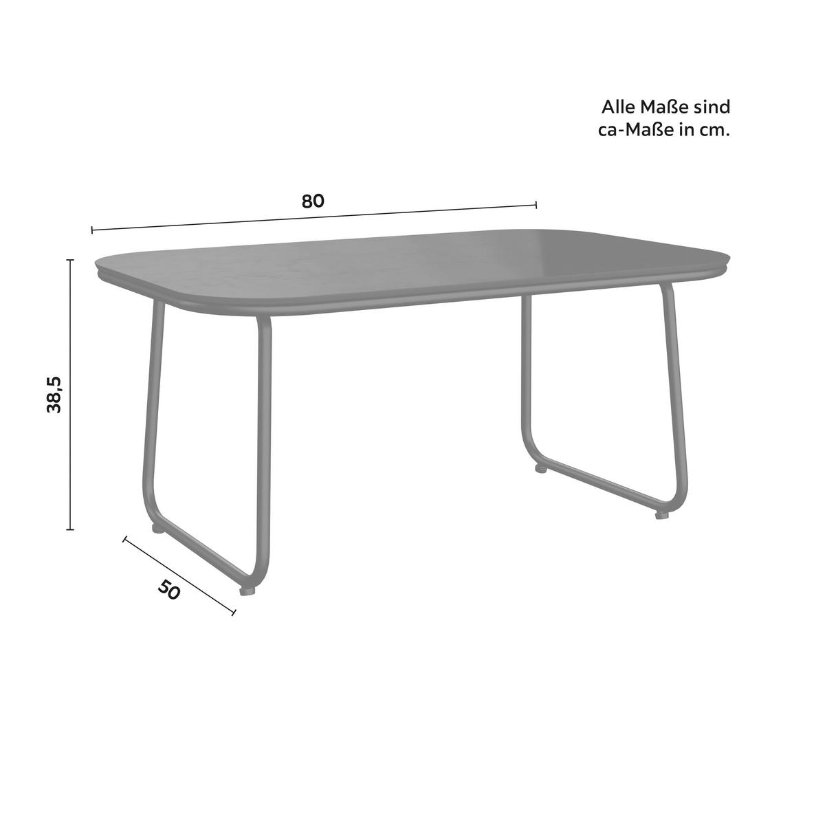 Terasová sedací souprava ELLY - šedá/černá, Moderní, kov/textil (116/77/71cm) - Bessagi Garden