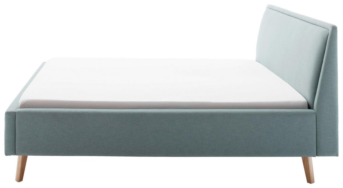 Polsterbett Frieda 140x200cm Hellblau - Eschefarben/Hellblau, KONVENTIONELL, Textil (140/200cm) - Livetastic