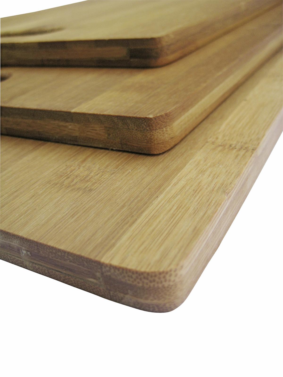 Schneidebrett Aus Bambus Davis S L/B: ca. 34/24 cm - Naturfarben, KONVENTIONELL, Holz (34/24/1,2cm) - James Wood