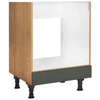 Herdumbauschrank Easytouch - Eichefarben/Grün, MODERN, Holzwerkstoff (60,0/87,0/56,0cm) - Nobilia