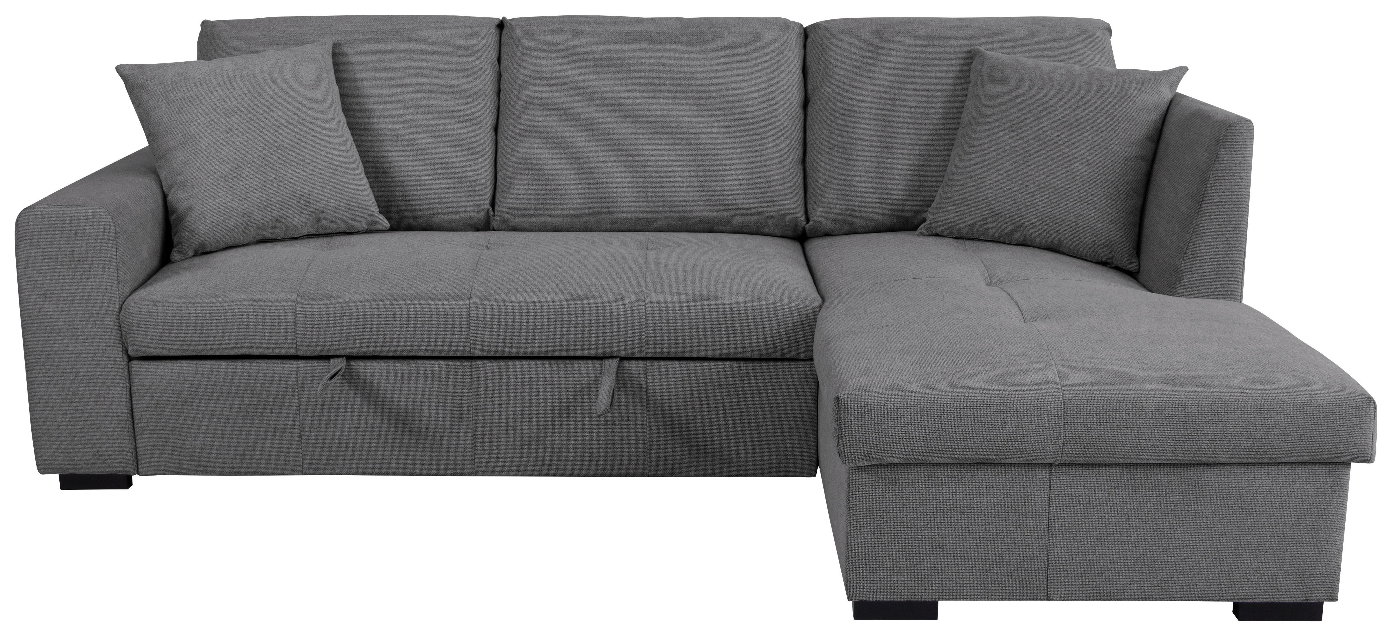 Ecksofa Lukas Grau S: 239x158 Cm - Grau, Trend, Textil (239/158cm)