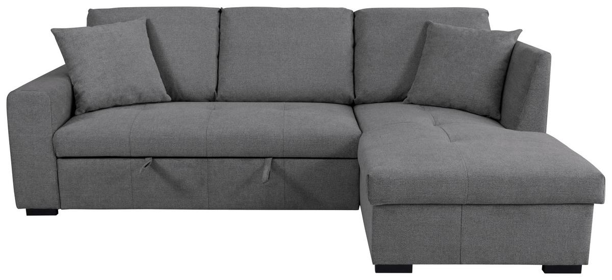 Ecksofa Lukas Grau S: 239x158 Cm - Grau, Trend, Textil (239/158cm)
