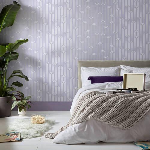 Vliestapete 118731 - Lila, Basics, Papier/Kunststoff (52/1000cm)