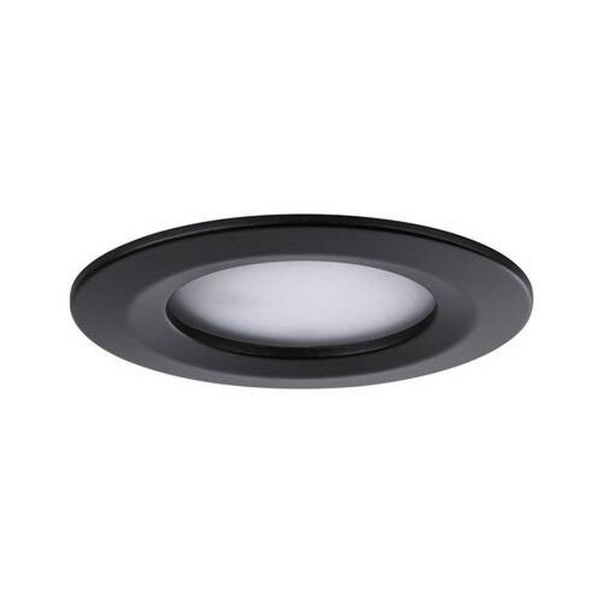 Deckenleuchte 3er-Set Ø 7,8 cm, dimmbar, Rund - Schwarz, Basics, Metall (7,8cm) - Paulmann