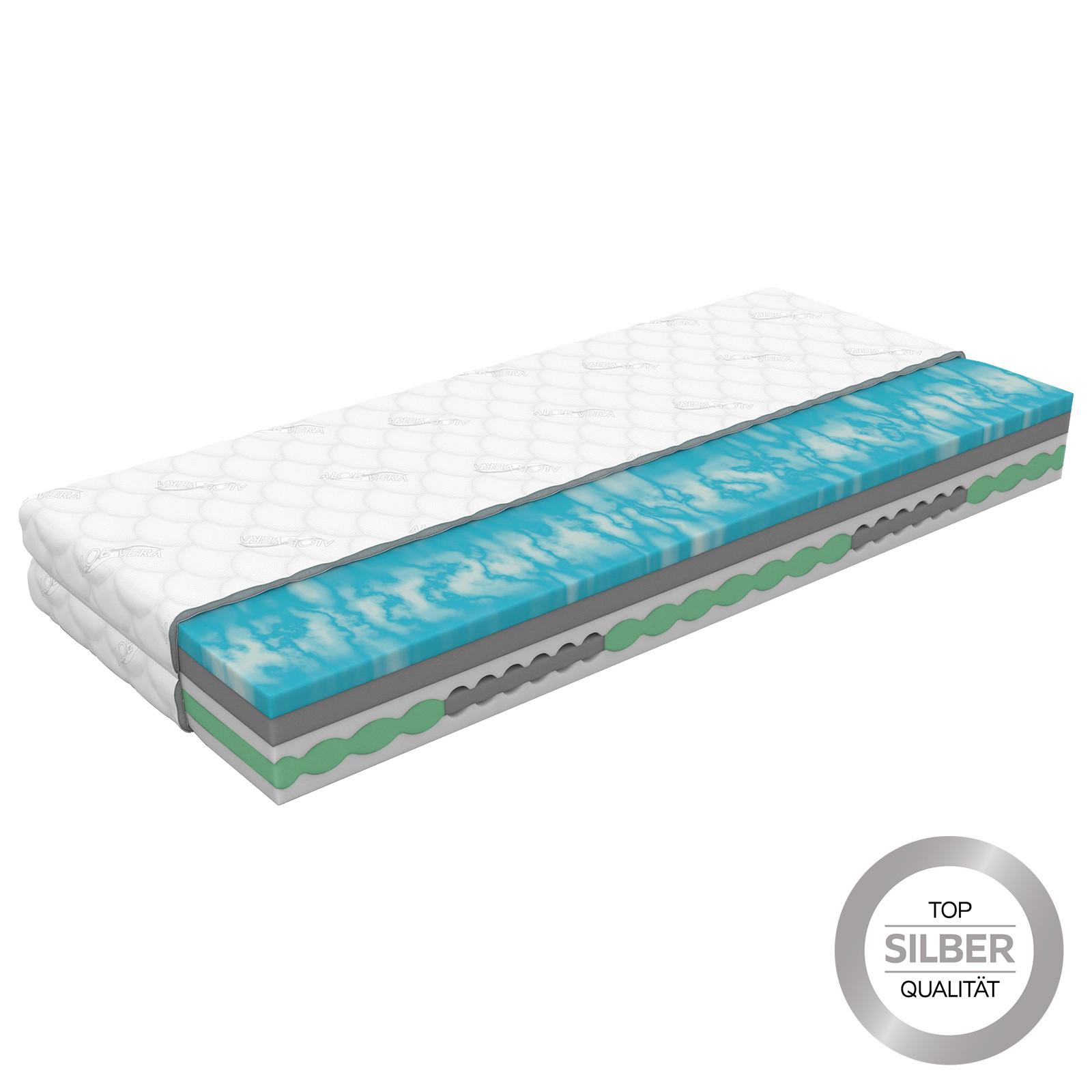 Kaltschaummatratze Valli 120x200 Cm H2 H: 24 Cm - Weiß, Textil (120/200cm) - Primatex Deluxe