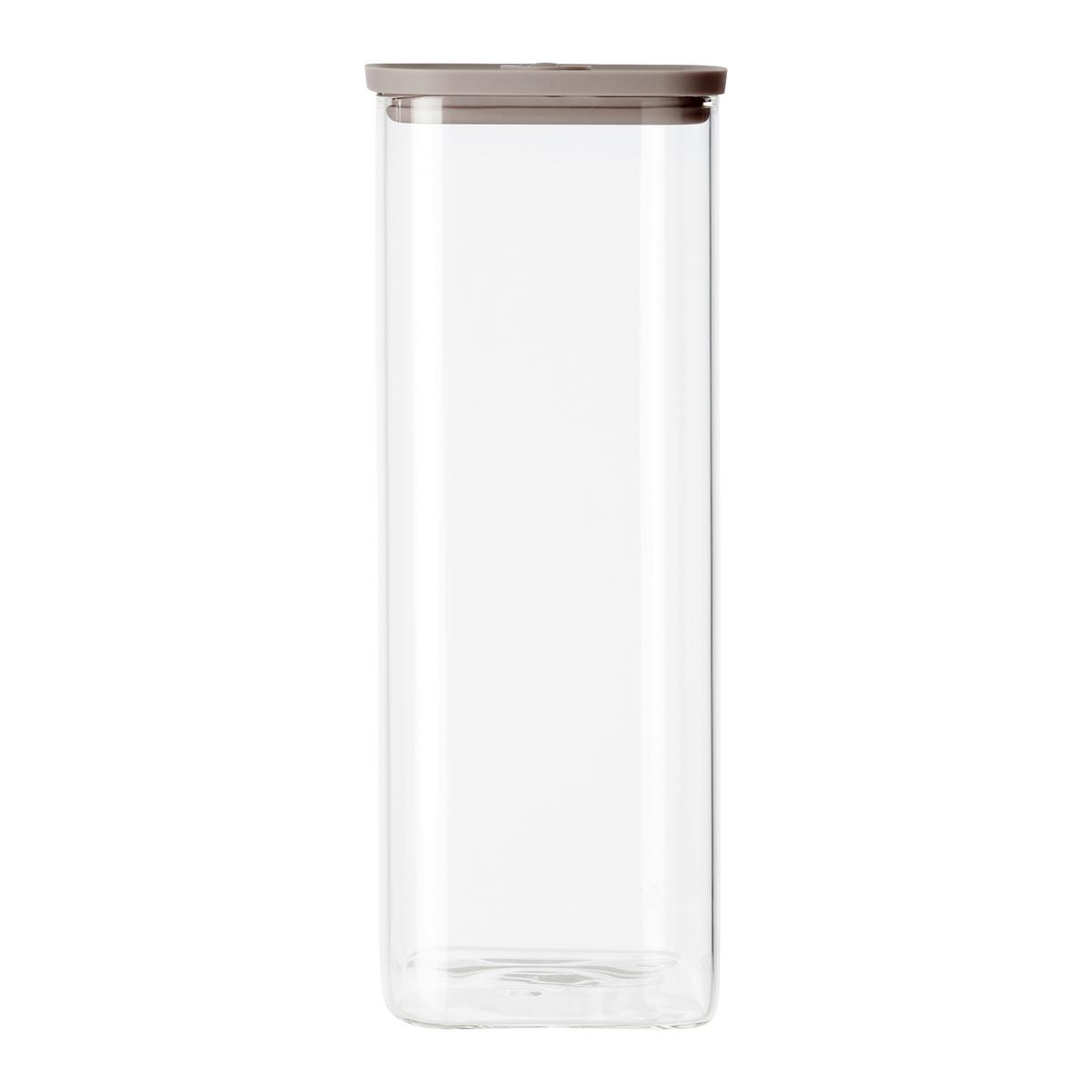 SKLENĚNÁ DÓZA NA POTRAVINY SELINA - CA. 2,1L - čiré, Moderní, plast/sklo (10,3/26,8/10,3cm) - Modern Living