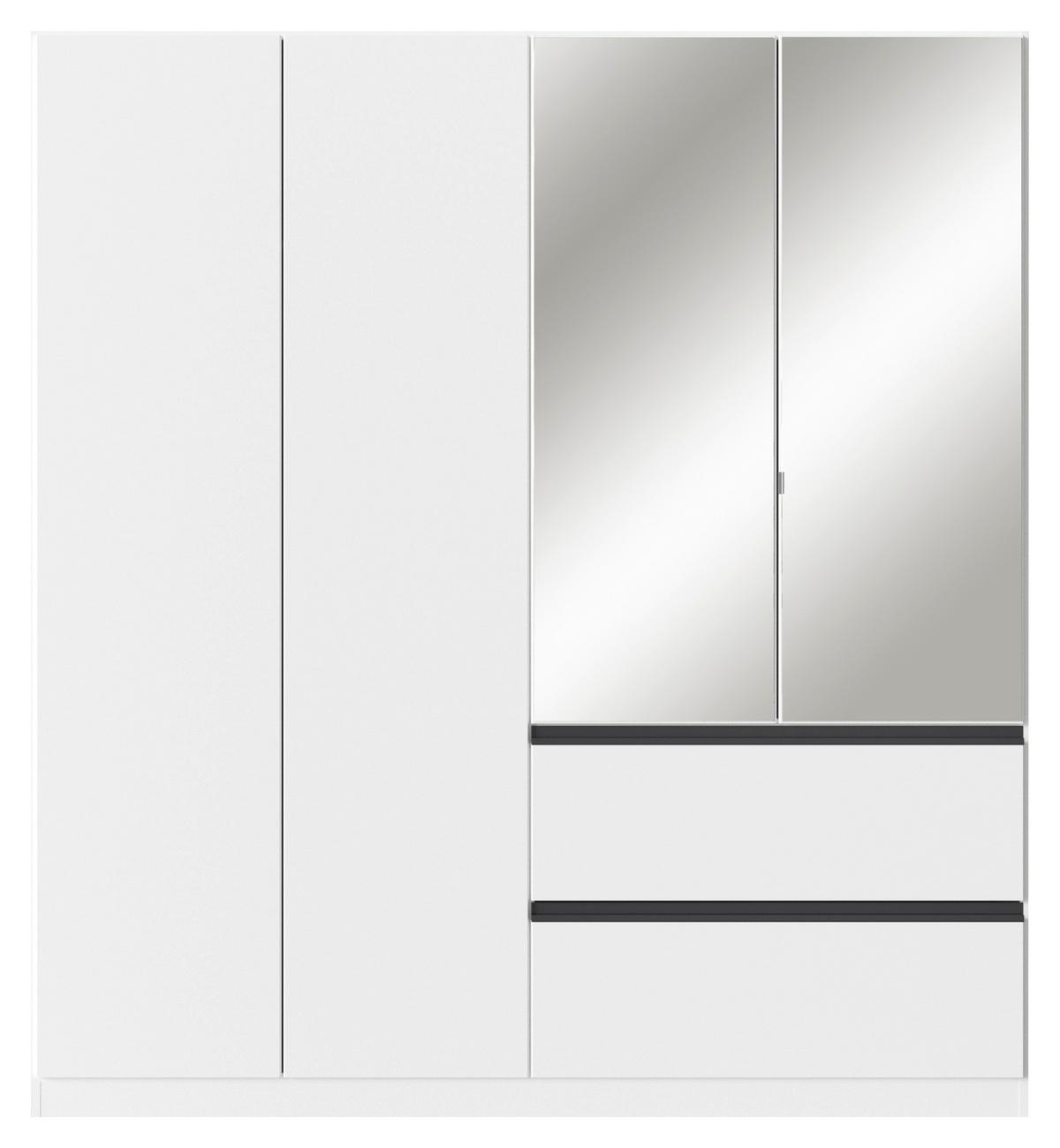 Drehtürenschrank Costa Weiß B: 181 cm - Weiß, MODERN, Holzwerkstoff (181/197/54cm) - Rauch Möbel