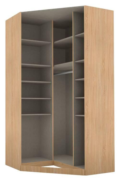 Eckschrank B: 117 cm Alabama, Sonoma Eiche Dekor - Sonoma Eiche, MODERN, Holzwerkstoff (117/229/117cm) - Rauch Möbel