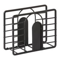 Stojan na servítky BLACKY - čierna, Modern, kov (12,5/5/10cm) - Mömax