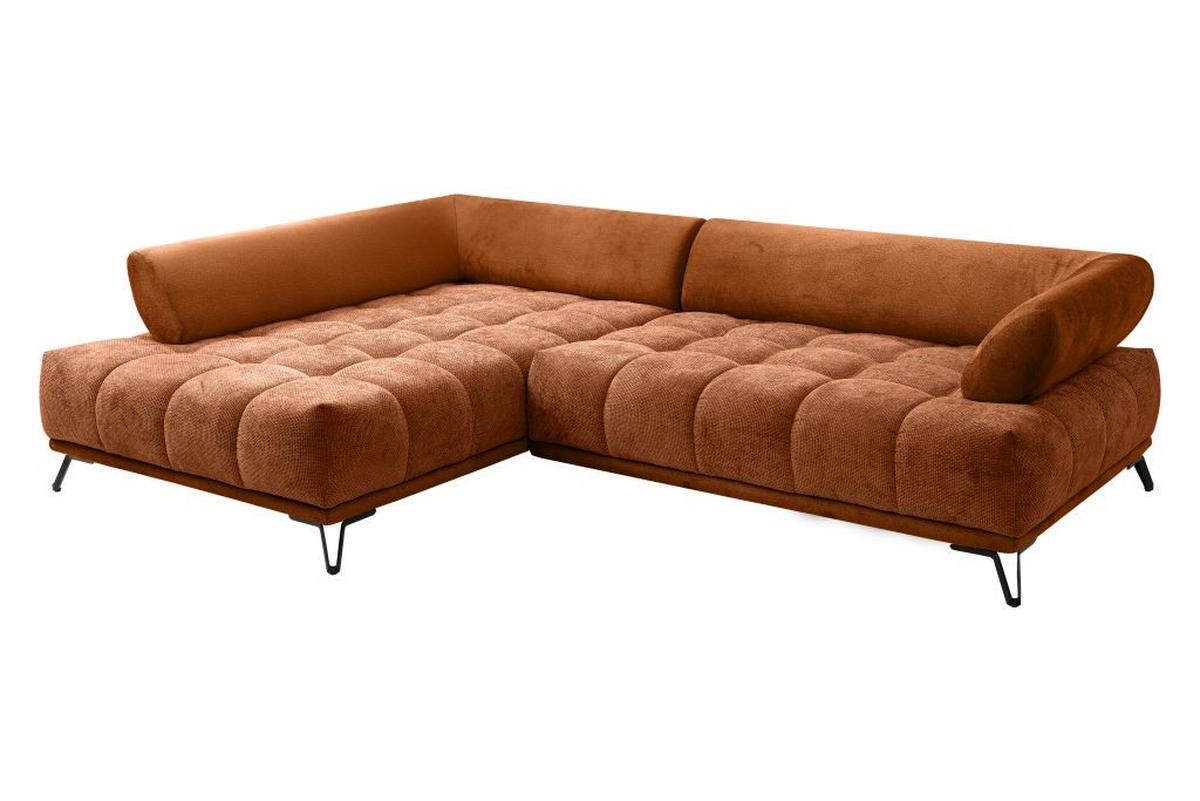 LARGO, levá, měděná, potřeba šířky dveří 90 cm - měděné barvy/černá, Moderní, kov/textil (184/262cm)