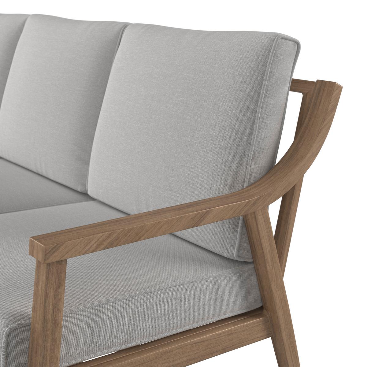 Loungegarnitur Elena - Beige/Naturfarben, MODERN, Textil/Metall - Beldano