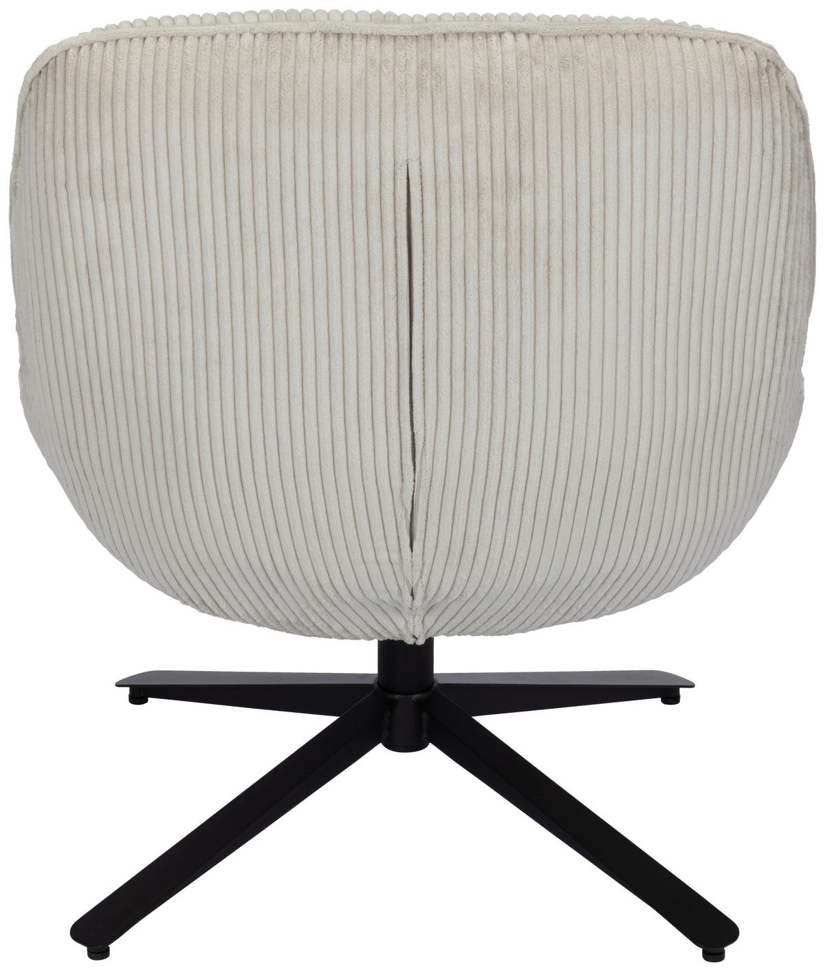 Relaxsessel Maro Hellgrau B: 66 Cm - Hellgrau/Schwarz, Basics, Textil/Metall (66/76/75cm) - Livetastic