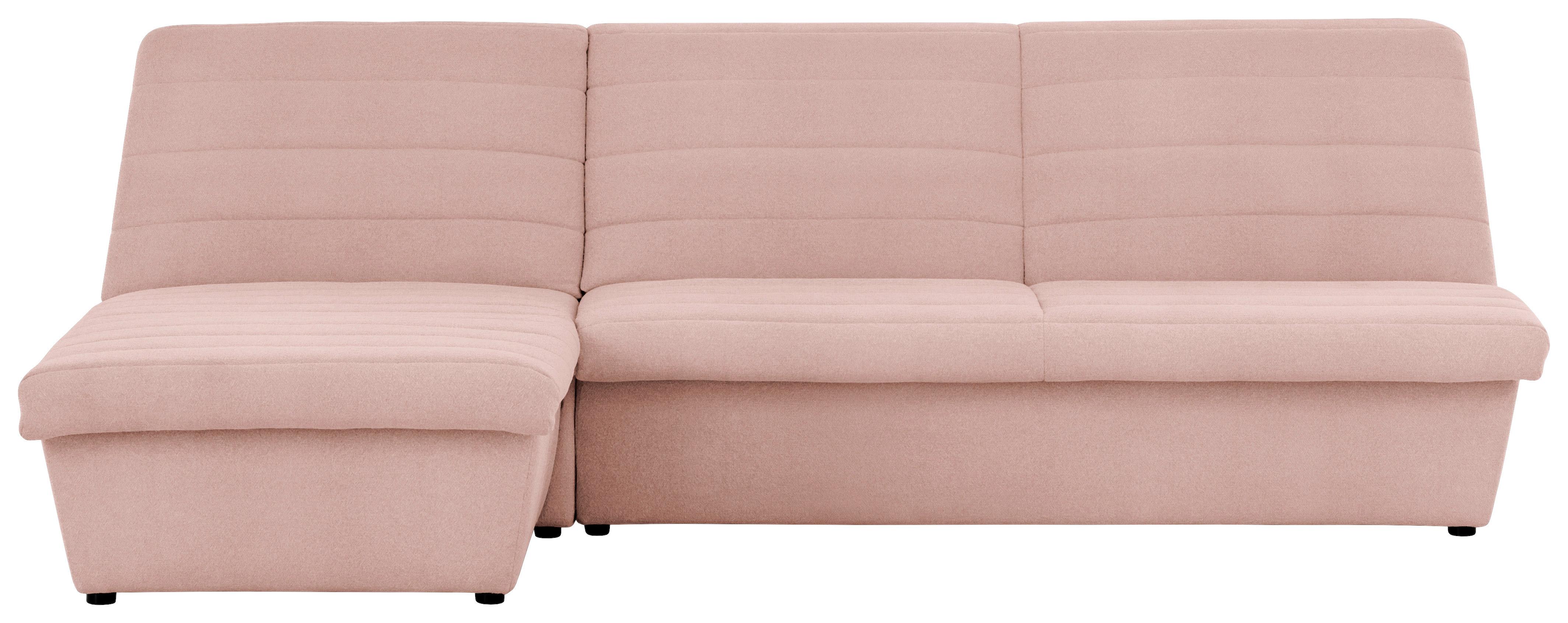 Ecksofa Looks Viii - Schwarz/Rosa, Design, Textil (168/274cm) - LOOKS by W.Joop