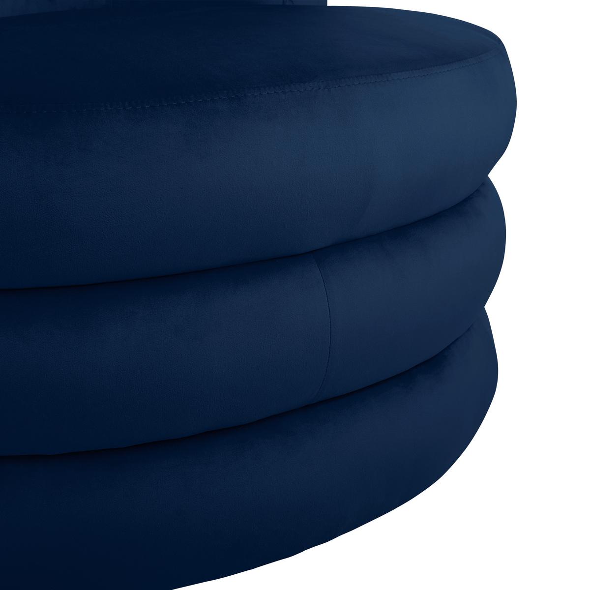 Designsessel Magari - Edelstahlfarben/Royalblau, Trend, Textil (90/82/85cm) - Livetastic