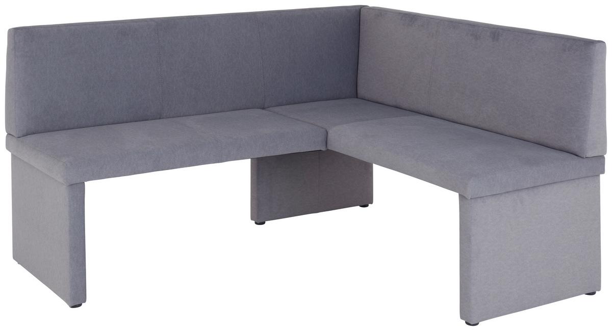 Eckbank Campel - Schwarz/Grau, KONVENTIONELL, Textil (167/147cm)