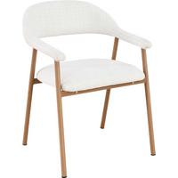 STOLIČKA S PODRÚČKAMI SILKE - farba duba/béžová, Modern, kov/drevo (57/78/60cm) - Mömax