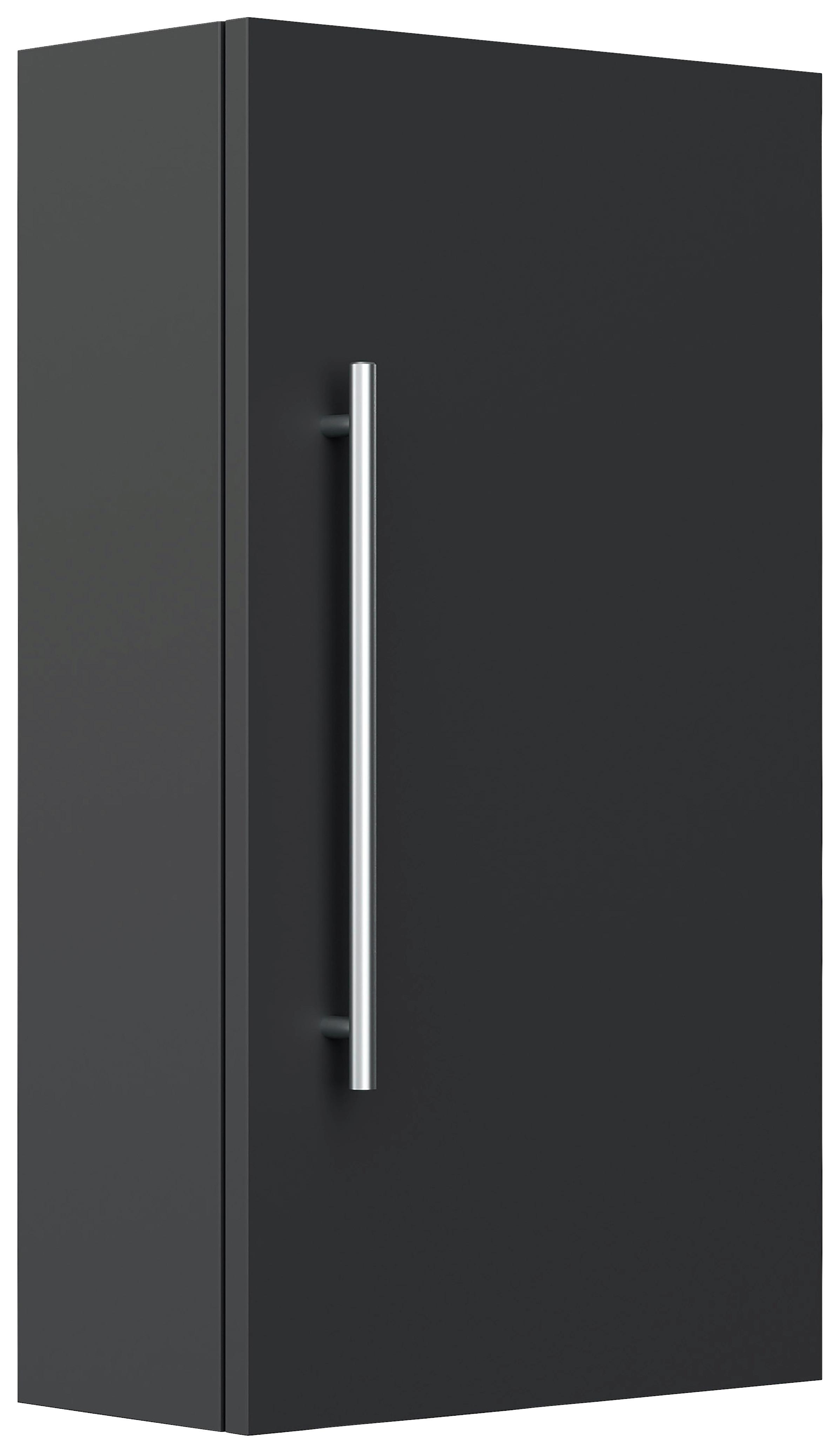 MIDISCHRANK Graphitfarben B: 35cm - Graphitfarben, Basics, Holzwerkstoff (35/62/16,6cm) - MID.YOU