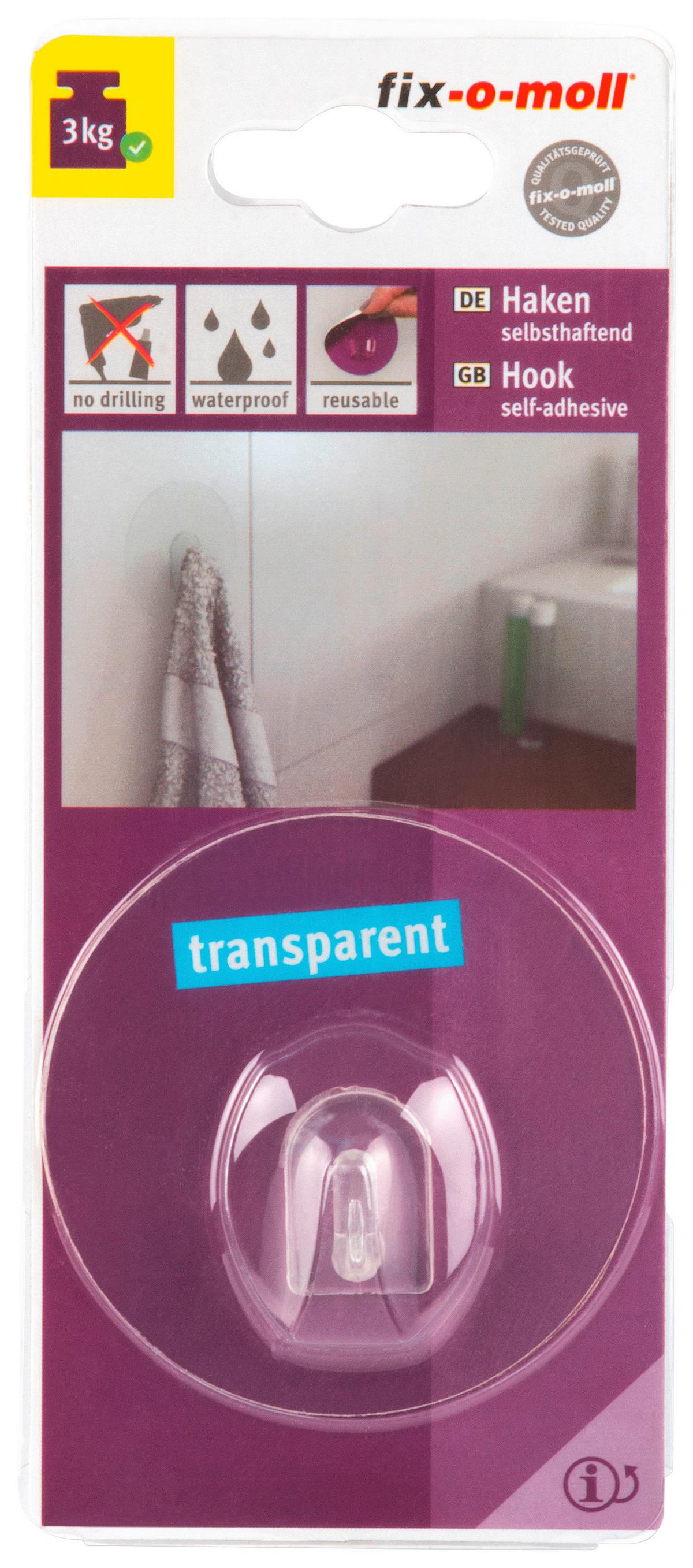 Öntapadós Kampó Átm: 68mm - áttetsző, műanyag (6,8cm) - Suki