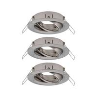 Deckenleuchte 3er-Set Ø 8,4 cm 3-Flammig - Alufarben, Basics, Metall (8,4cm) - Paulmann