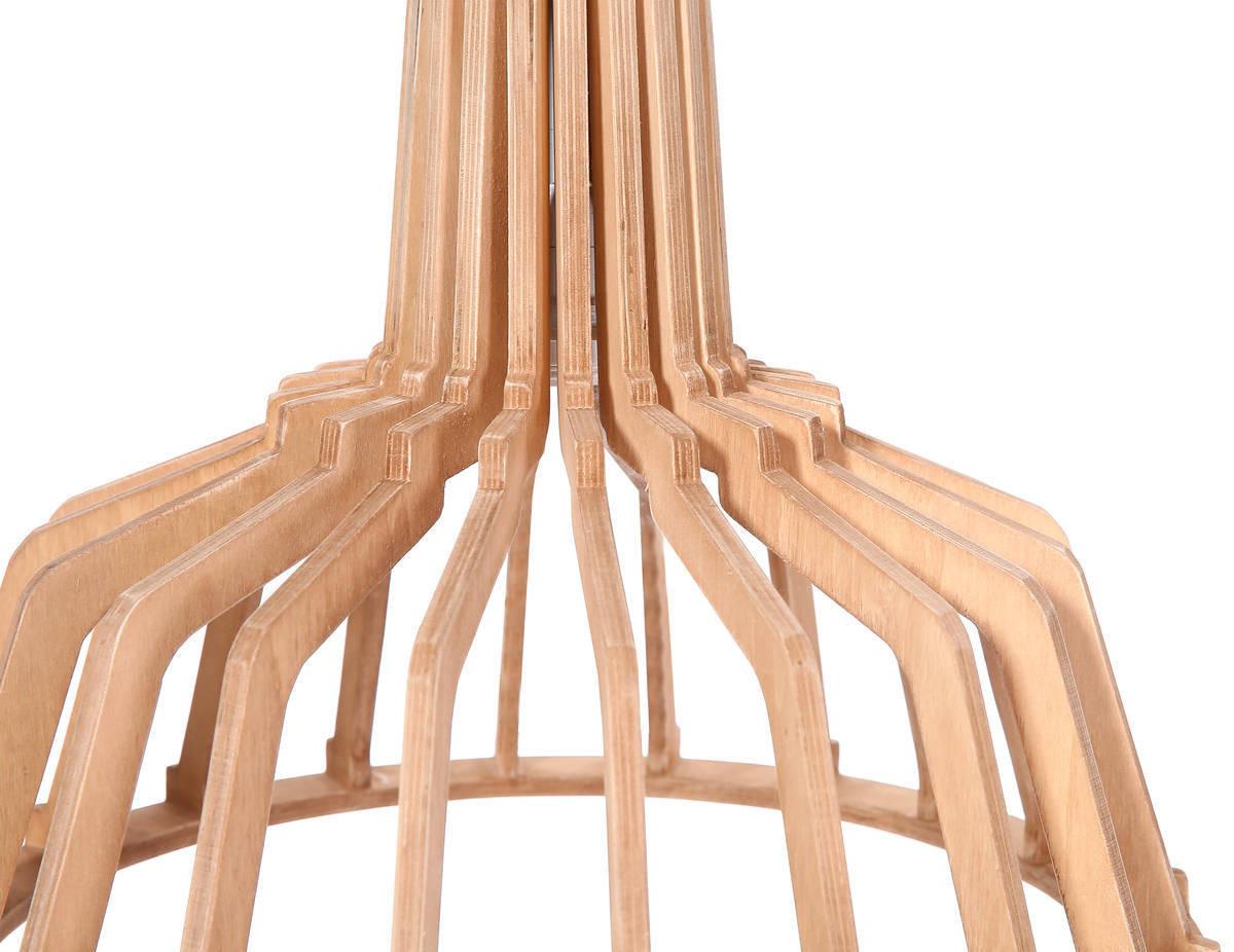 Hängeleuchte Nomi Naturfarben B: 39 cm - Naturfarben, Trend, Holzwerkstoff (41/39/41cm) - Kayoom