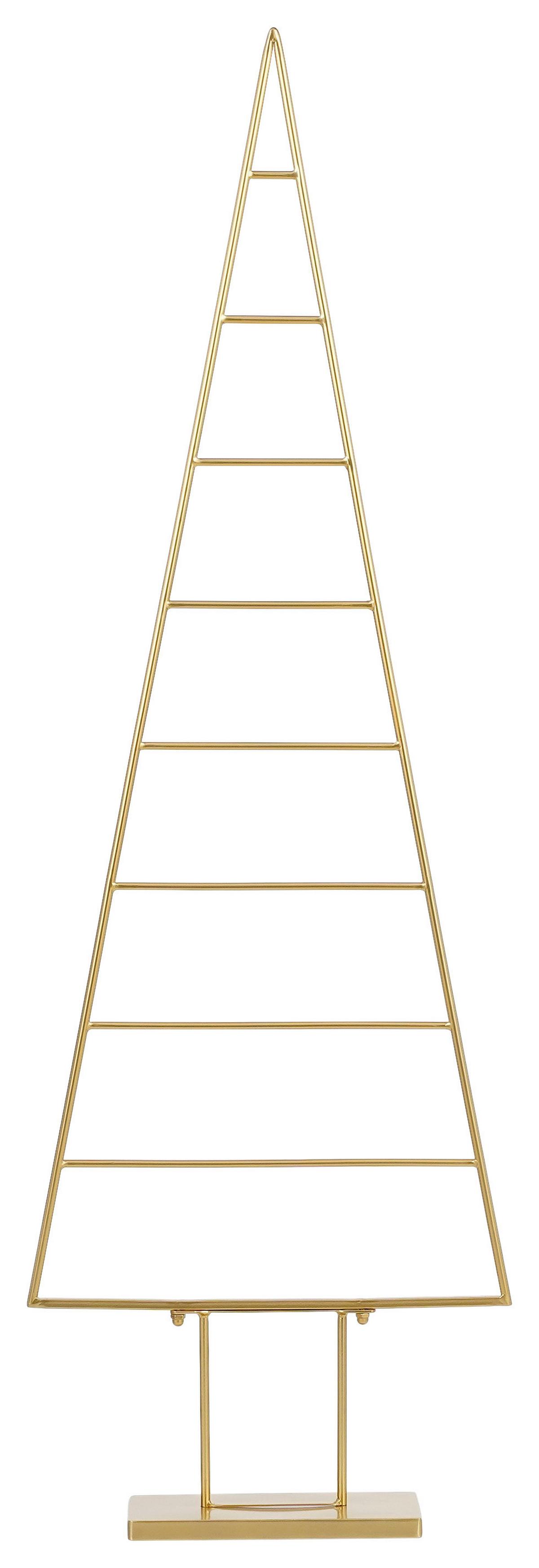 DEKORAČNÍ STROMEK GOLDIE - barvy zlata, Konvenční, kov (50/152/15cm) - Modern Living