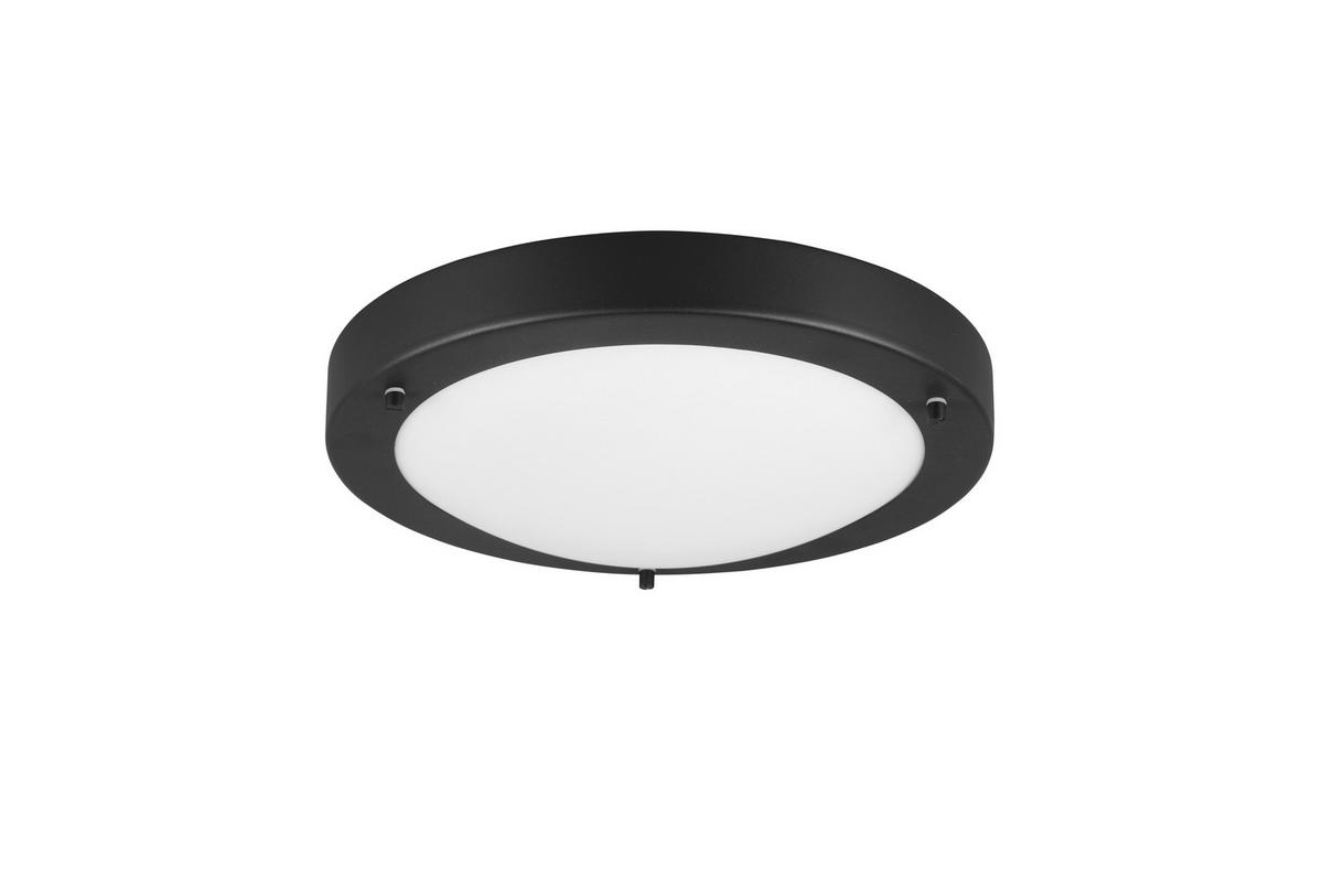 Deckenleuchte Condus Ø 31,5 cm 1-Flammig - Schwarz/Weiß, Basics, Glas/Metall (31,5/8cm) - Trio Leuchten