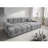 Bigsofa Bosco, Silberfarben B: 304 cm - Silberfarben/Schwarz, MODERN, Textil (304/87/155cm) - Livetastic