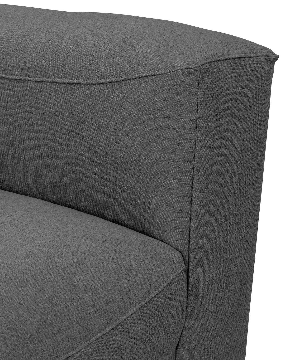 Eckelement Lena Anthrazit Flachgewebe - Anthrazit, Design, Textil (100/73/100cm) - Max Winzer