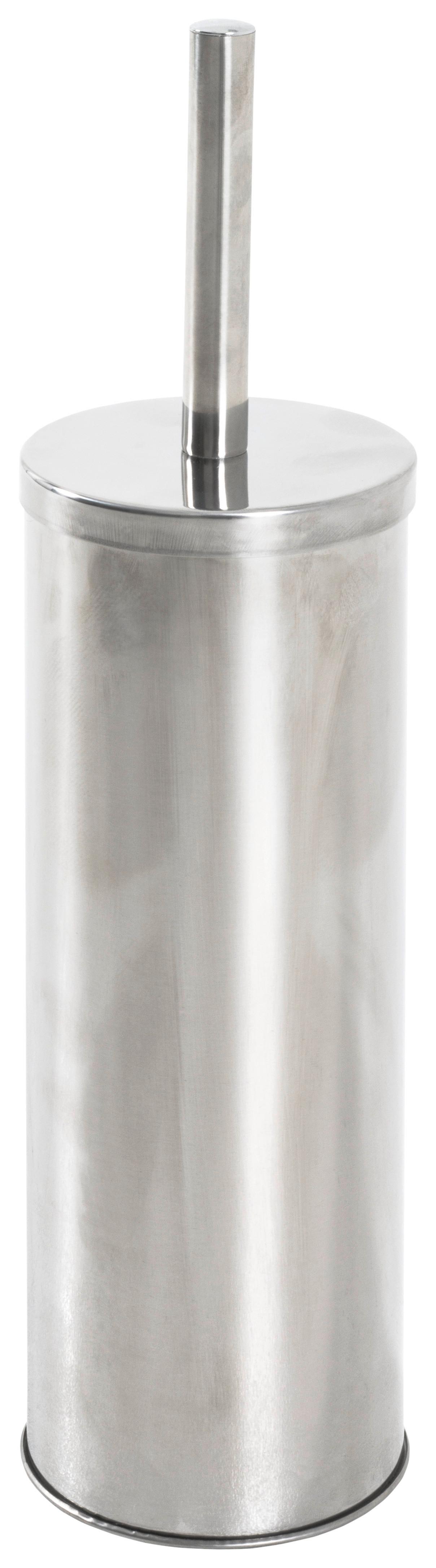 WC kefa so stojanom KOSMO - farba ušľachtilej ocele, Konventionell, kov/plast (10/38cm)