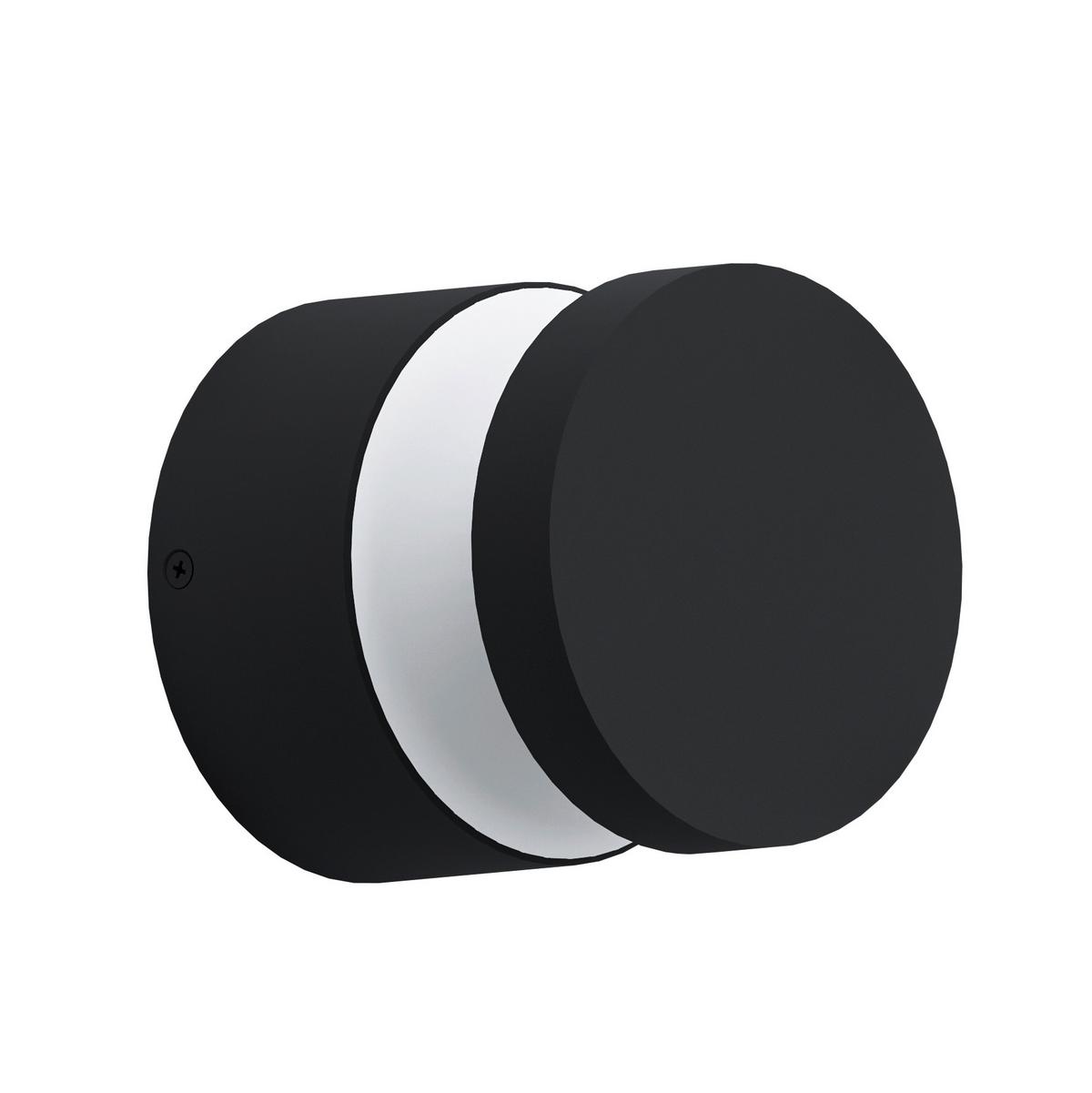 Led-außenleuchte Melzo 11 Watt Aluminium Kunststoff - Schwarz, Design, Kunststoff/Metall (13,5/13cm) - Eglo