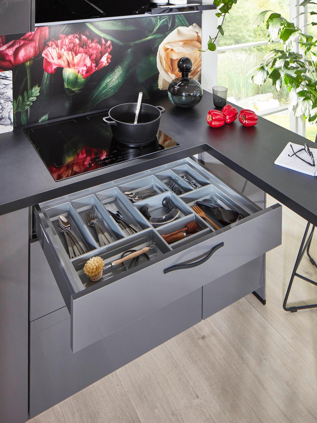 Eckküche Florenz - Basics, Holzwerkstoff (185/286cm) - Vertico