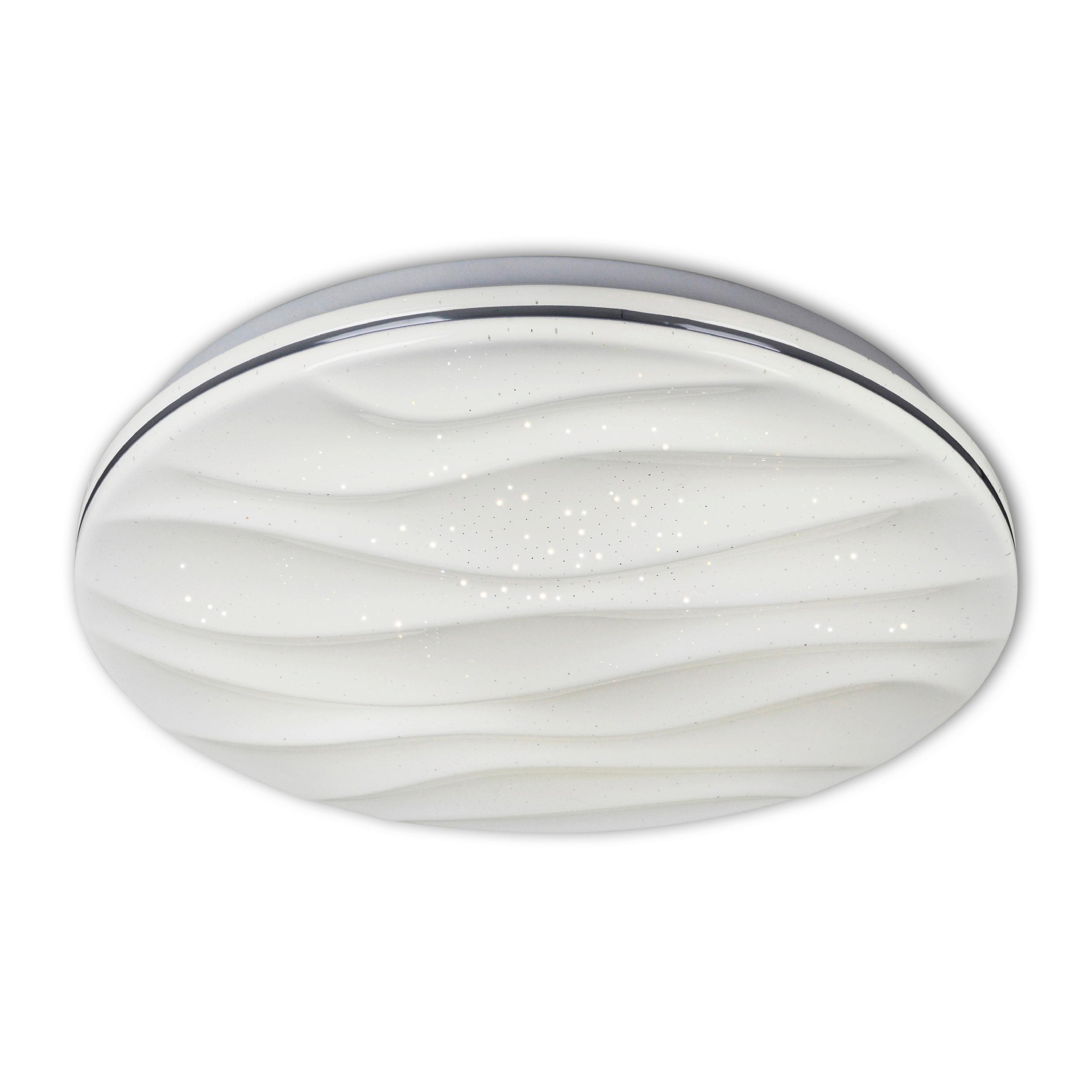 Led-deckenleuchte Ø 38 Cm Mit Farbtemperaturwechsler - Weiß, Basics, Kunststoff/Metall (38/6cm) - Näve