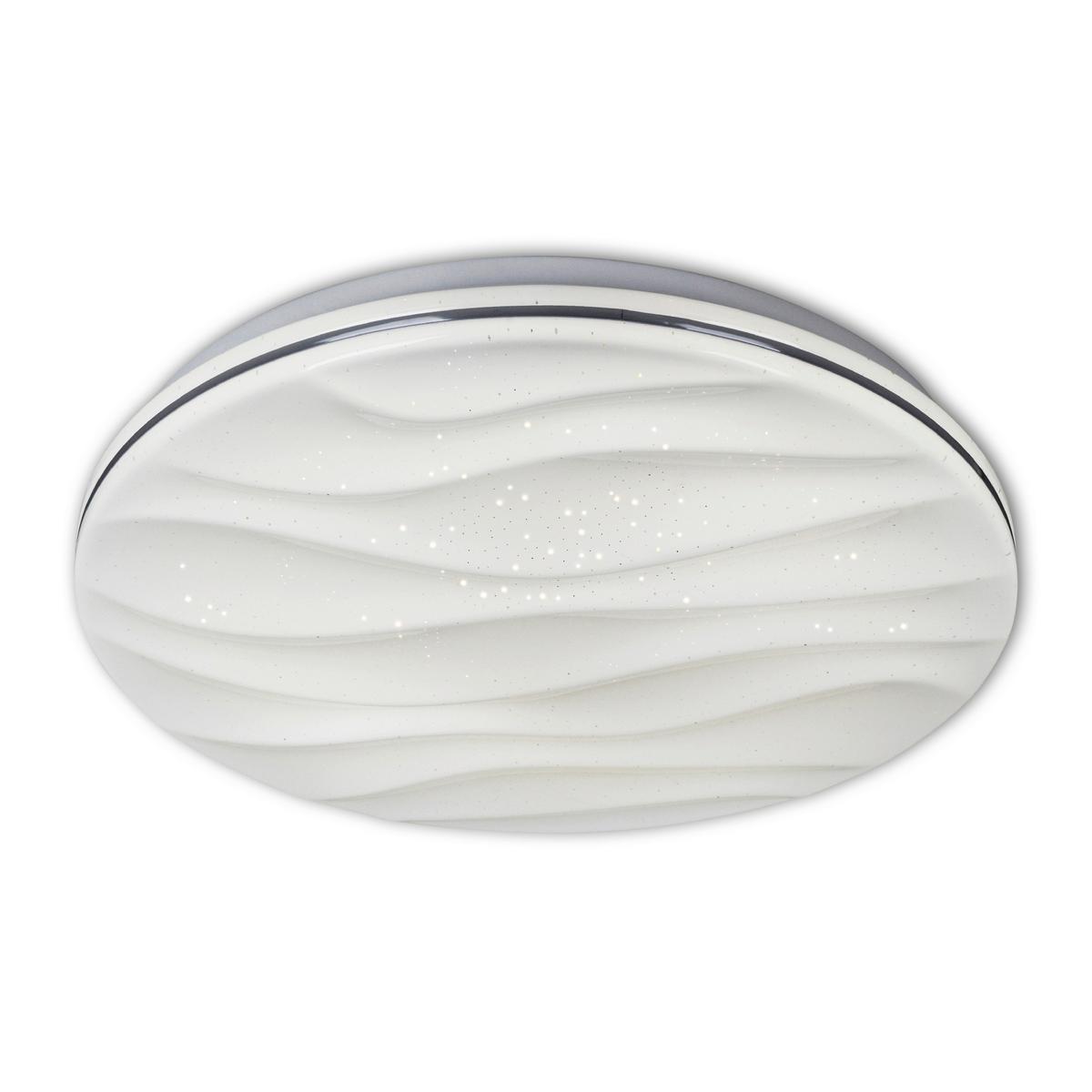 Led-deckenleuchte Ø 38 Cm Mit Farbtemperaturwechsler - Weiß, Basics, Kunststoff/Metall (38/6cm) - Näve