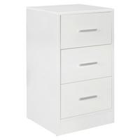 Nočný stolík Olav š: 37,5cm biely - biela/svetlosivá, Konventionell, kov/kompozitné drevo (37/68/35cm) - MID.YOU