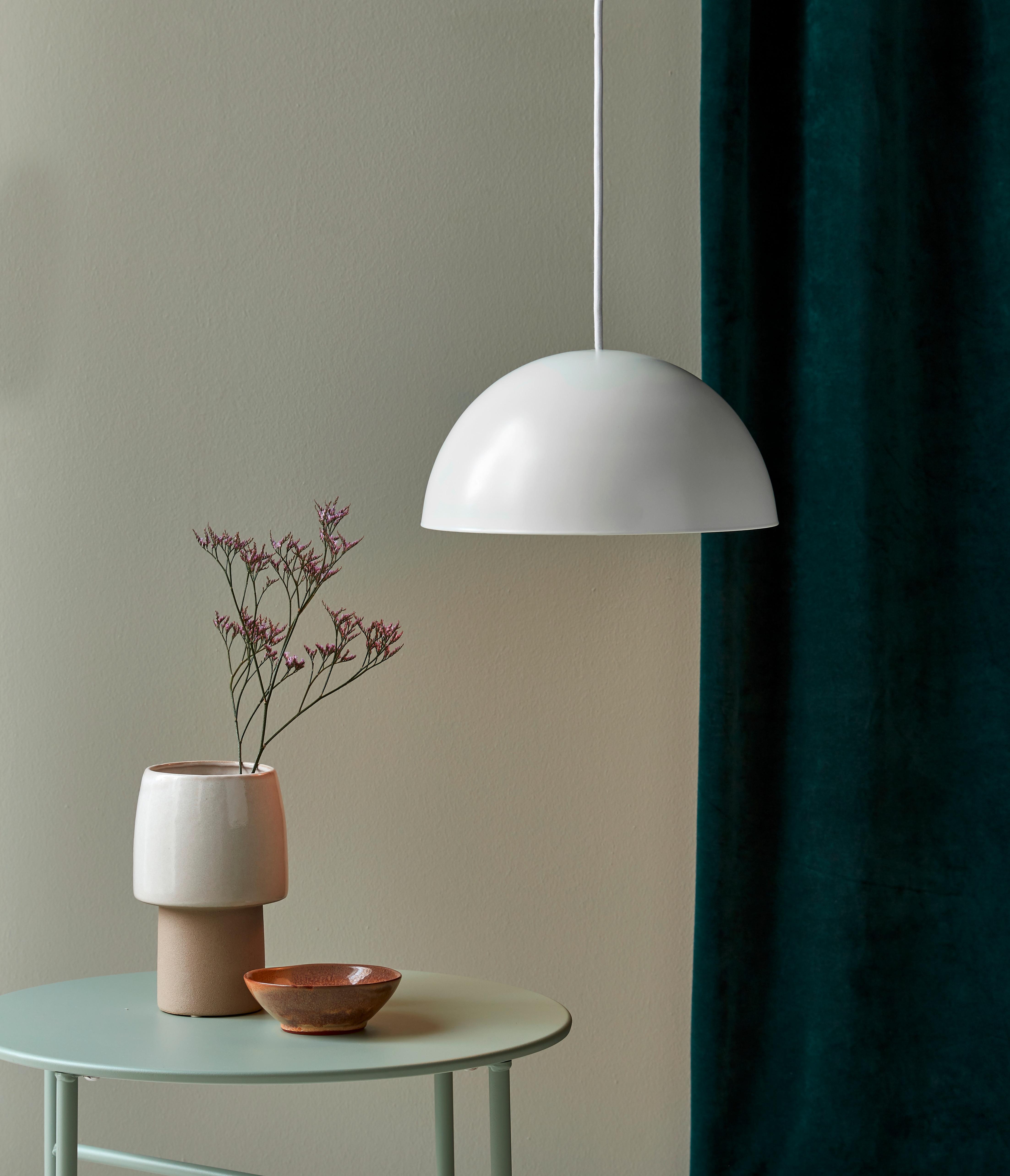 Hängeleuchte Ellen Weiß D: 30 cm - Weiß, Basics, Metall (30/220cm) - Nordlux