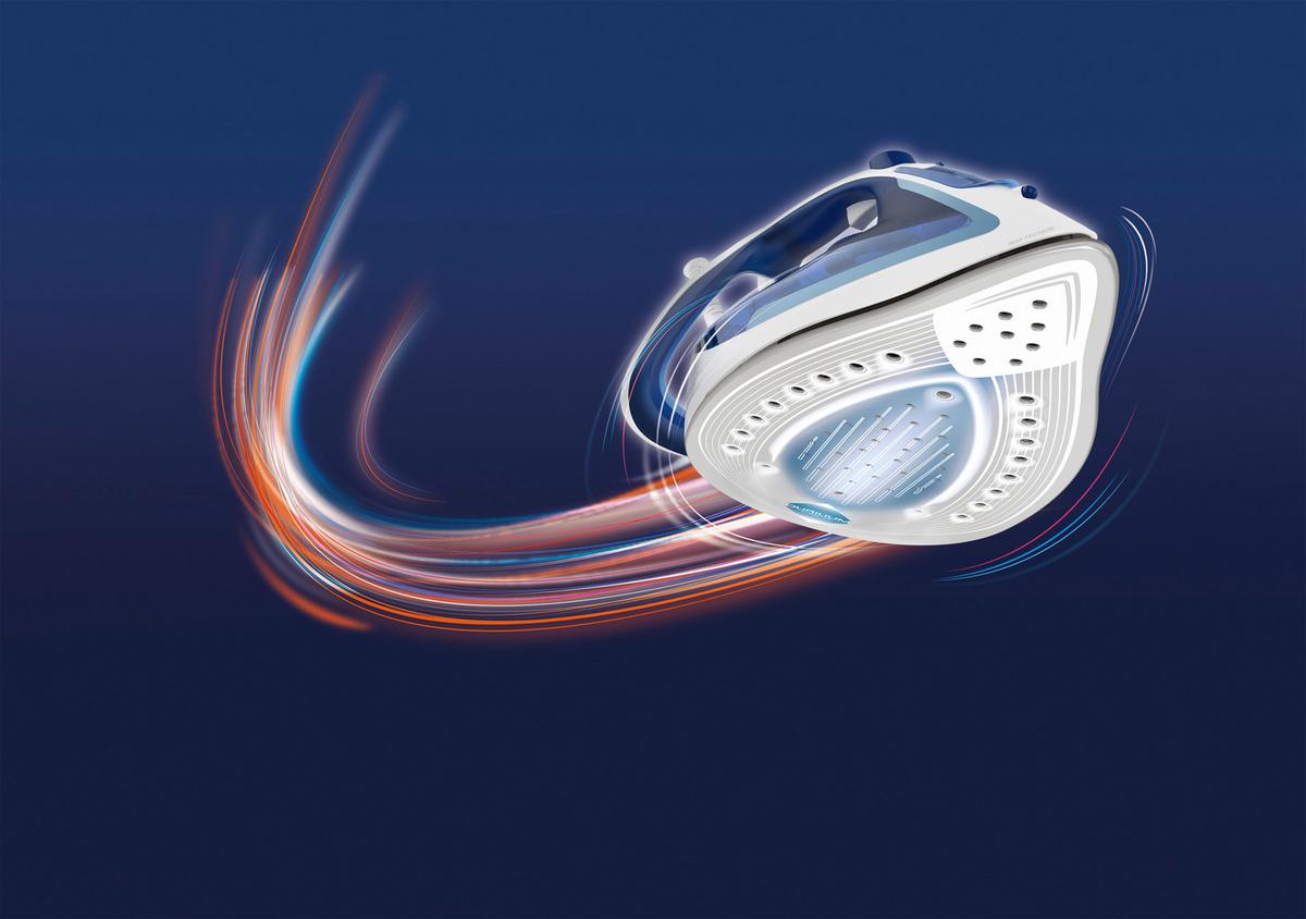 Dampfbügeleisen Fv5736 Weiß/Hellblau 2500 W - Weiß/Hellblau, Basics, Kunststoff/Metall (34/14/18cm) - Tefal