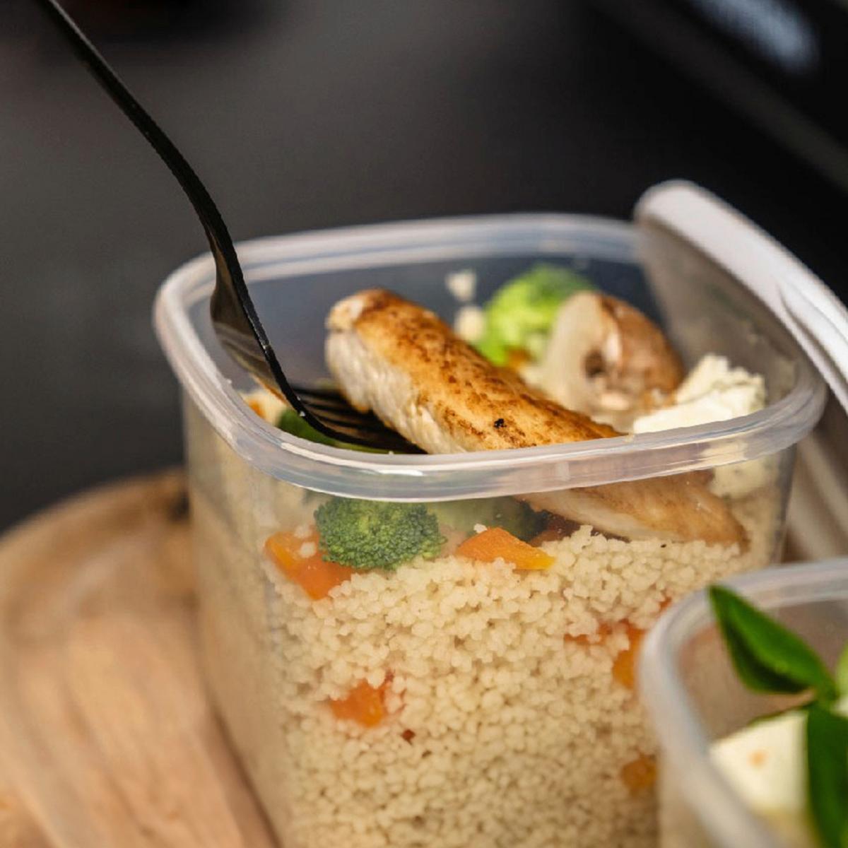 Vorratsdosenset 15-teilig Transparent - Transparent/Weiß, Basics, Kunststoff (10/10/9,5cm) - P & B