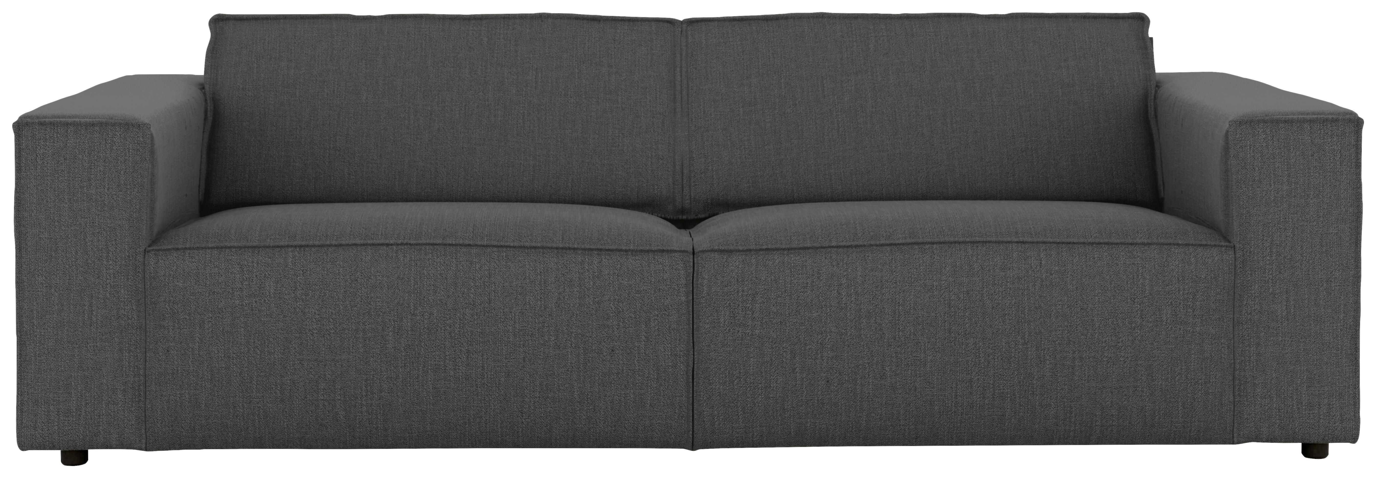 3-sitzer-sofa Dice Anthrazit B: 250 Cm - Anthrazit/Schwarz, MODERN, Textil (250/80/102cm) - MID.YOU