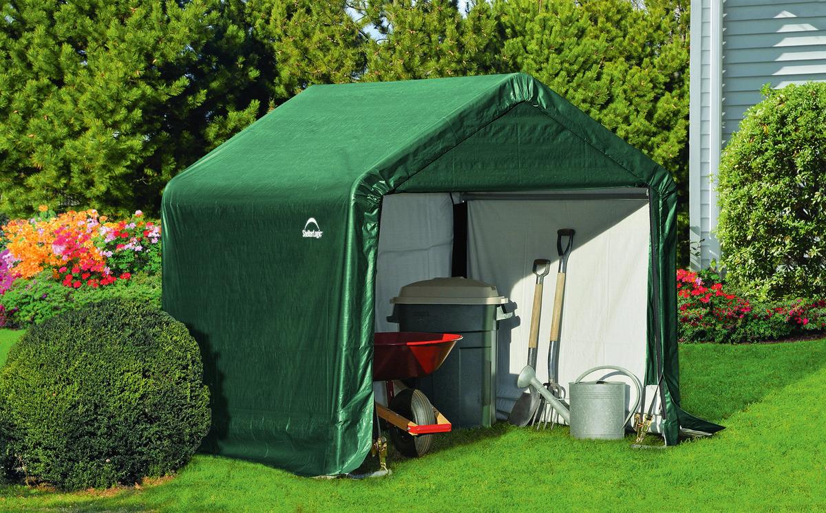 Gerätehaus Satteldach 180x180x180 cm - Grün, Basics, Kunststoff (180/180/180cm)