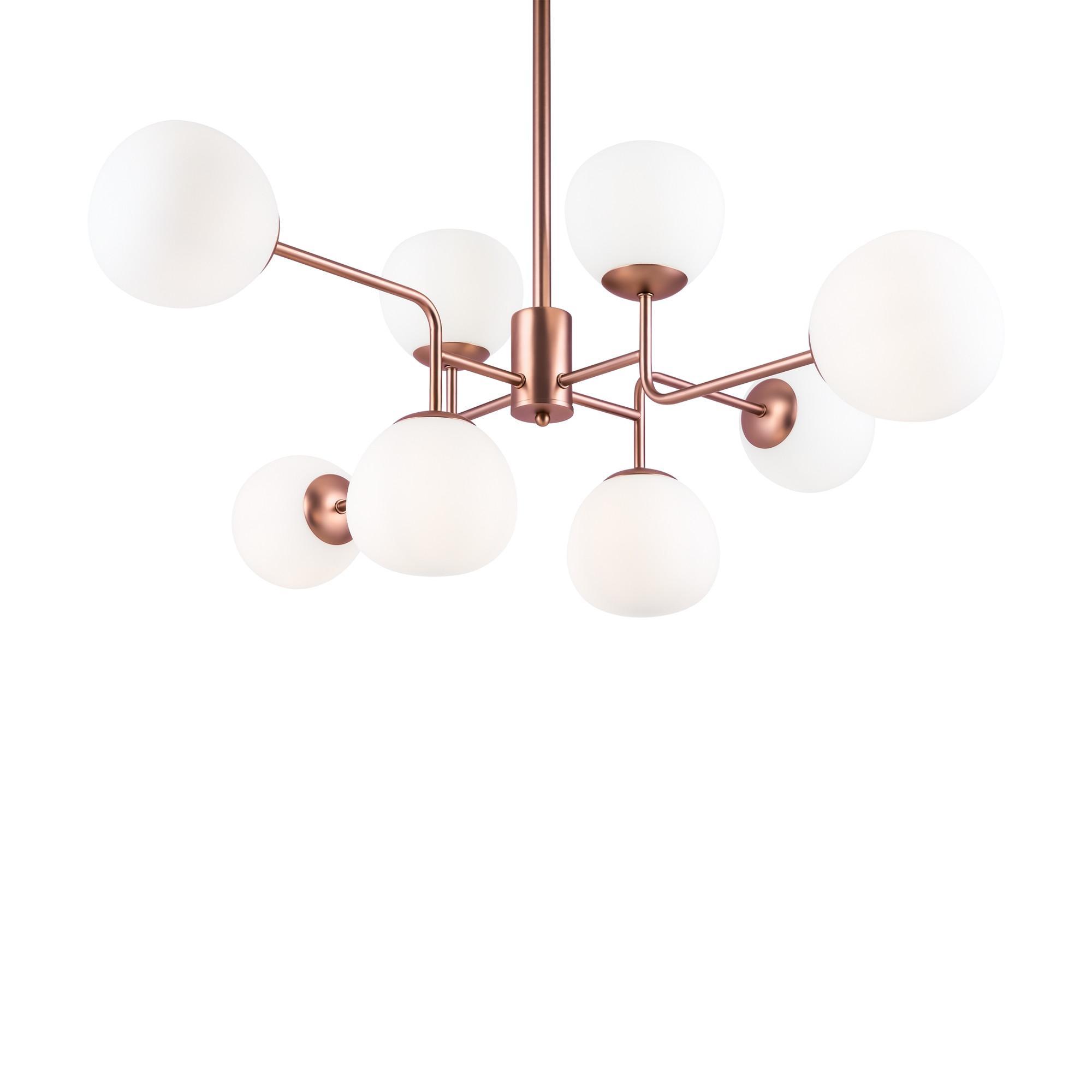 KRONLEUCHTER ERICH - Messingfarben, Trend, Glas/Metall (96/26,5/57cm) - MAYTONI