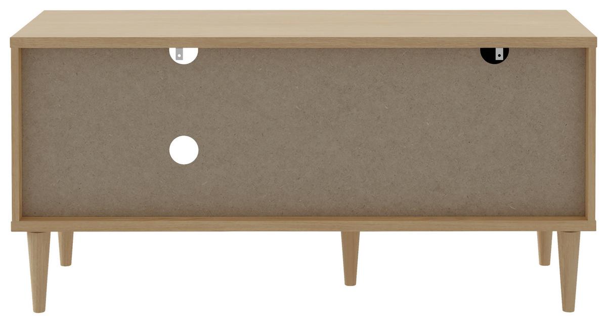 TV diel CALASETTA š: 120 cm - zlatá/farba duba, Natur, kov/drevo (120,1/57,8/41,4cm)