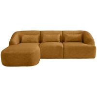 Ecksofa Caponi Goldfarben S: 160x256 Cm - Goldfarben/Schwarz, MODERN, Textil (160/256cm) - Livetastic